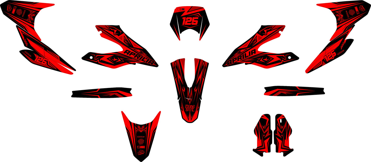 Dekor-Kit RACE – Derbi Senda DRD 125 SM / Aprilia SX 125 2018-2024