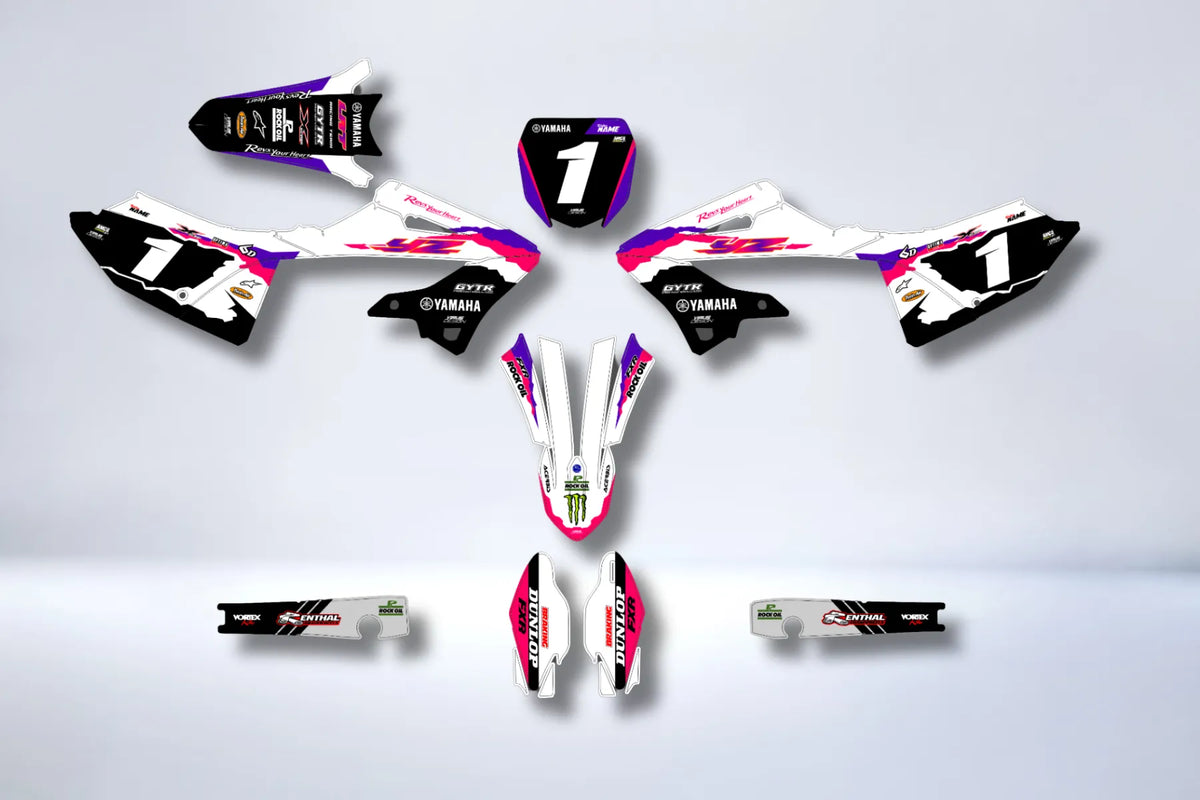 Kit de decoración RÉPLICA ROSA – Yamaha YZ 125/250 2022-2025