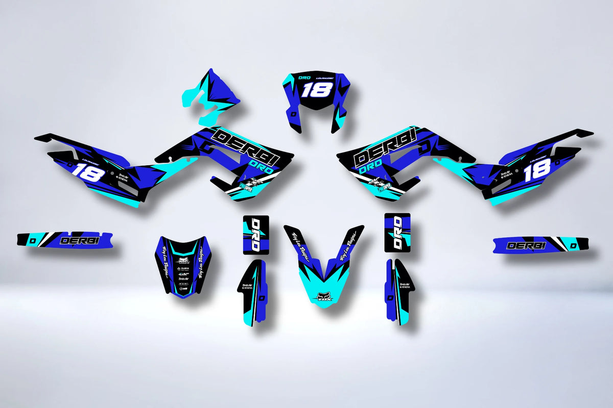 Dekor-Kit DERBI X-TREME / RACING 2018-2024 - BLAU