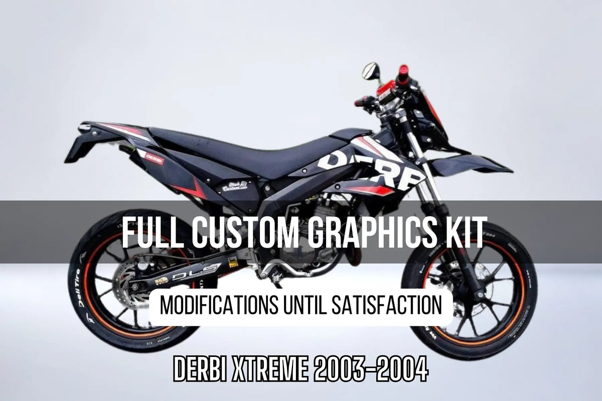 Dekorationskit DERBI XTREME 2003-2004 100% personalisiert