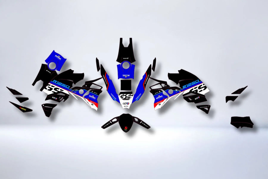 Dekor-Kit BMW R1250 GS 2017-2023 - BLAU