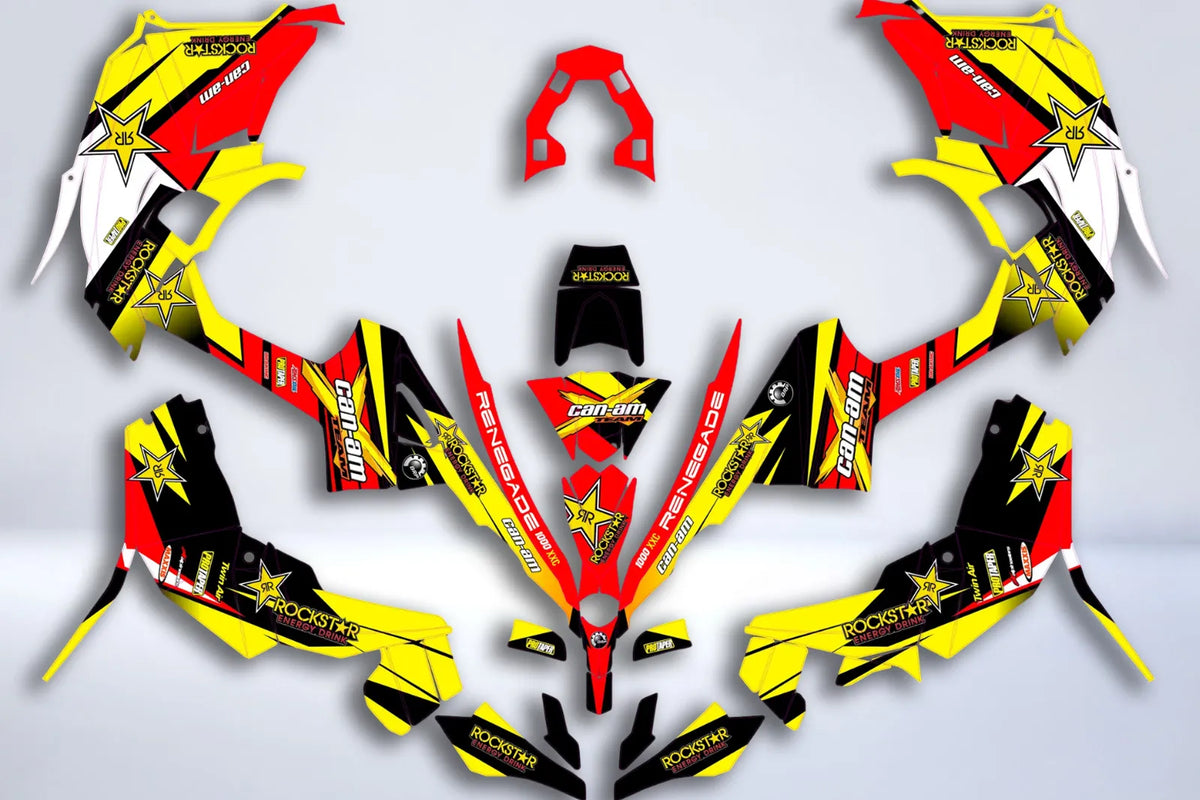 Can-Am Renegade 850R 1000R XXC 2018-2022 Decoration Kit - ROCKSTAR