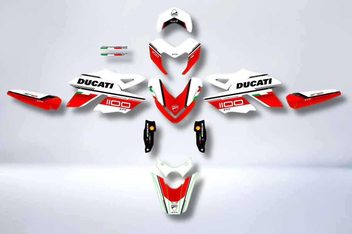 Deko-Kit Ducati Hypermotard 796 1100 - ROT