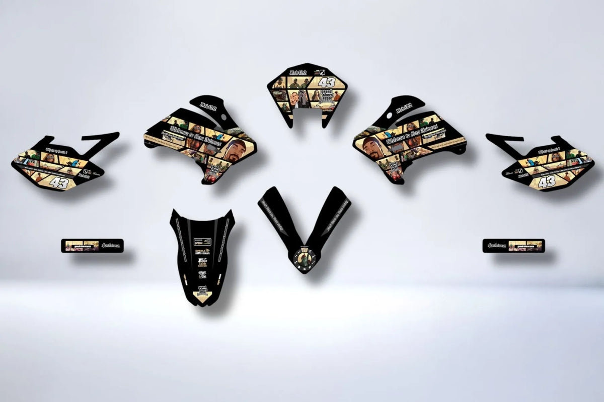 Kit grafiche PEUGEOT XP6 2004-2012 - SAN ANDREAS