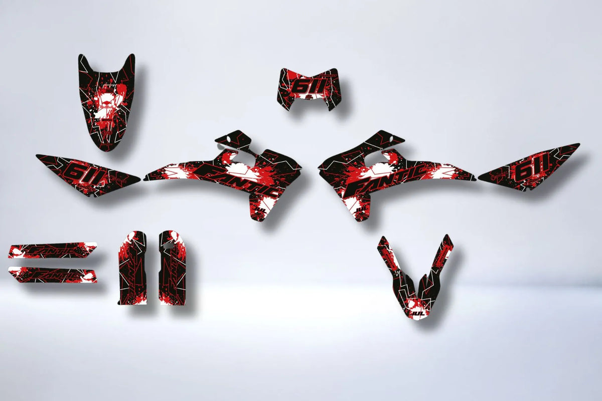 Fantic 50/125 XM / XE 2017-2022 graphics kit - SPLASH