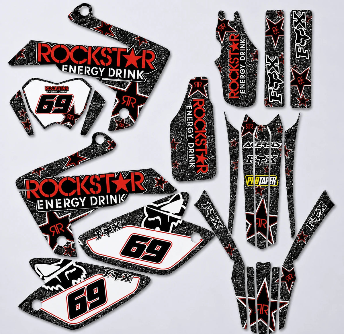 Dekor-Kit RIEJU MRT 2009-2021 ROCKSTAR ROT