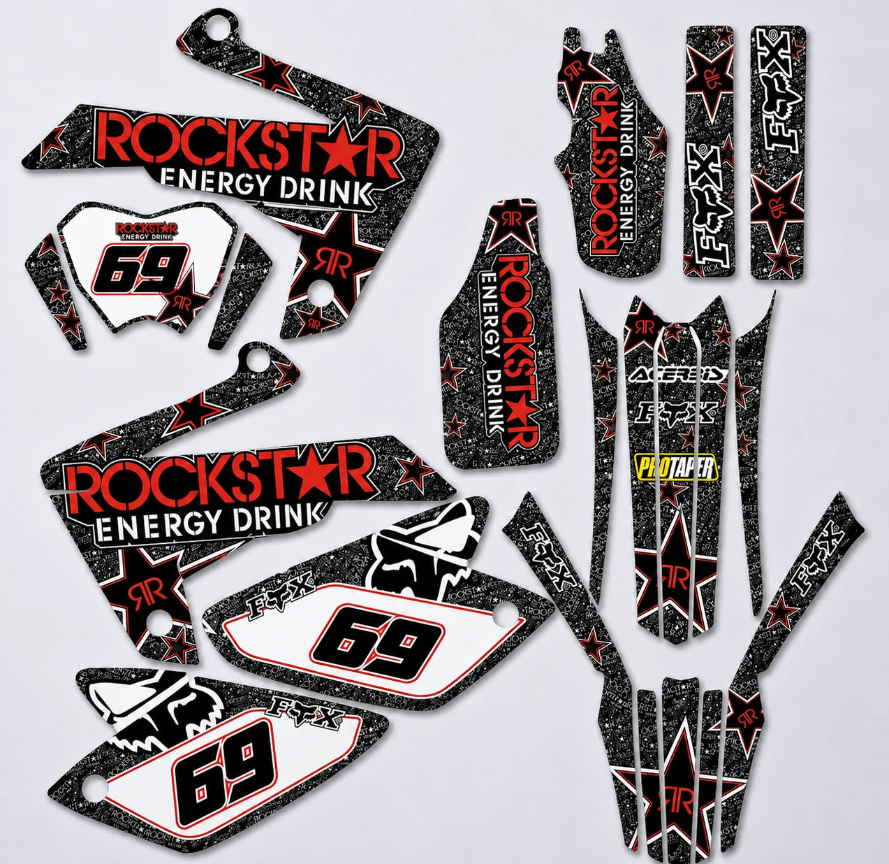 RIEJU MRT 2009-2021 ROCKSTAR RED graphics kit