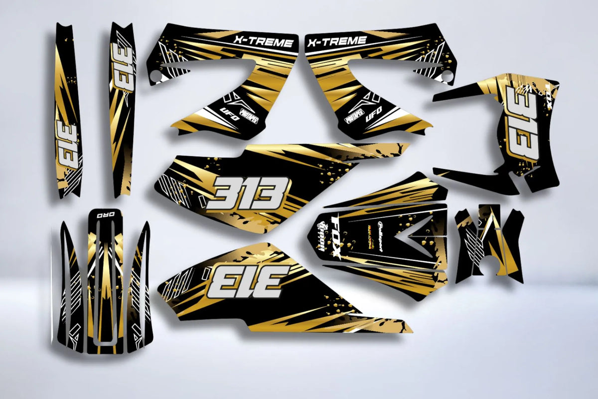 Dekorationskit DERBI XTREME XRACE VOR 2011 - GOLD
