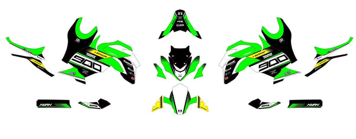 kit gráfico KAWASAKI Z900 2020-2024 - ELRYON