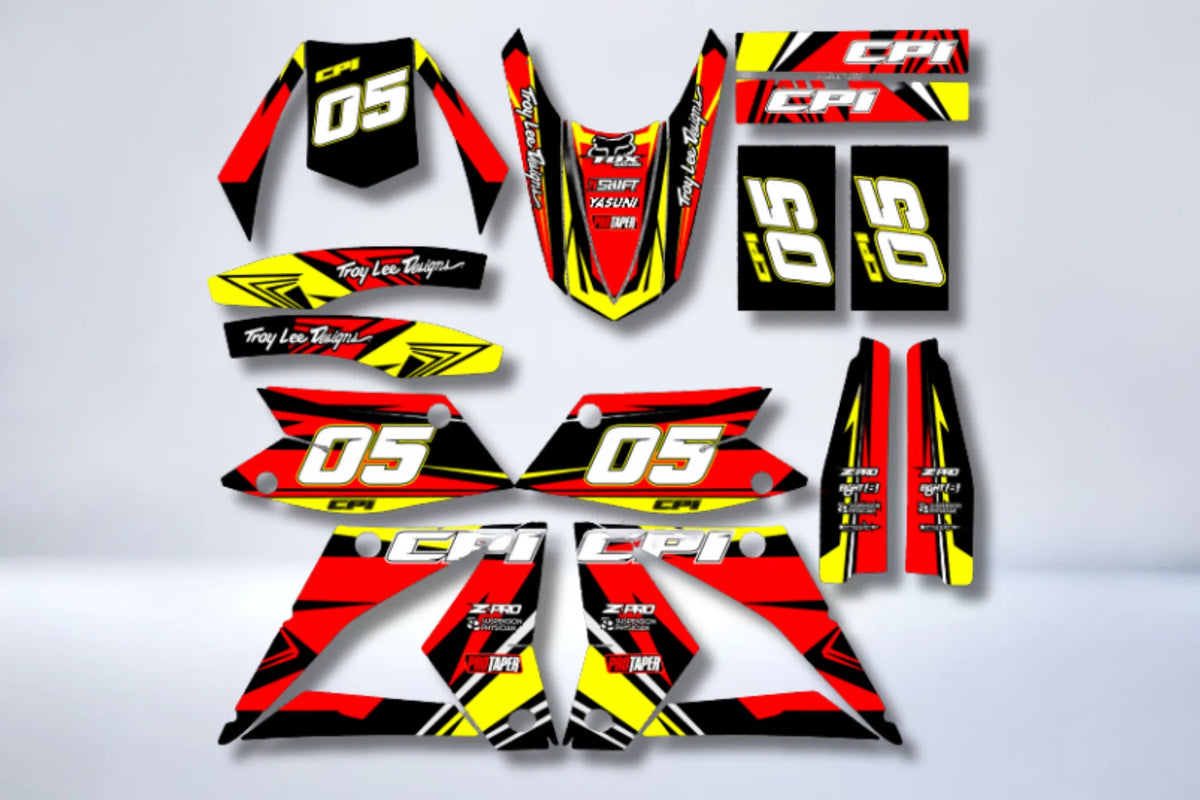 CPI Deco Kit After 2007 - RED YELLOW