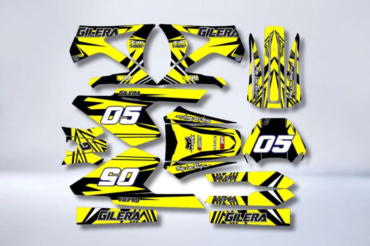 Kit Déco GILERA SMT / RCR AVANT 2011 - YELLOW BLACK