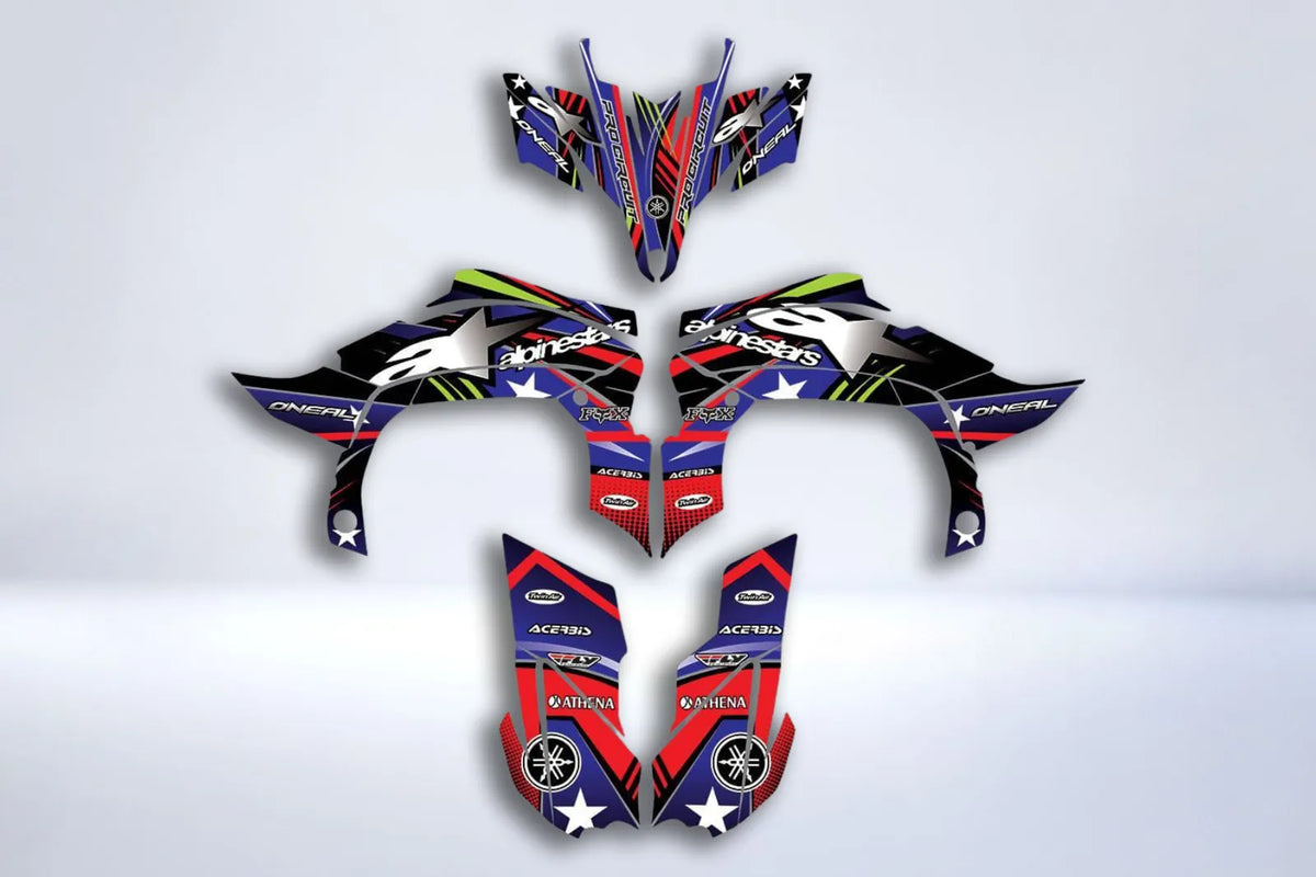 Dekor-Kit Yamaha YFZ 450 R RAPTOR 2009-2013 - ALPINESTARS