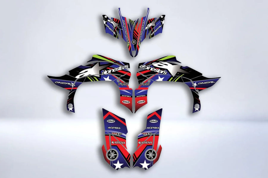 Kit grafiche Yamaha YFZ 450 R RAPTOR 2009-2013 - ALPINESTARS