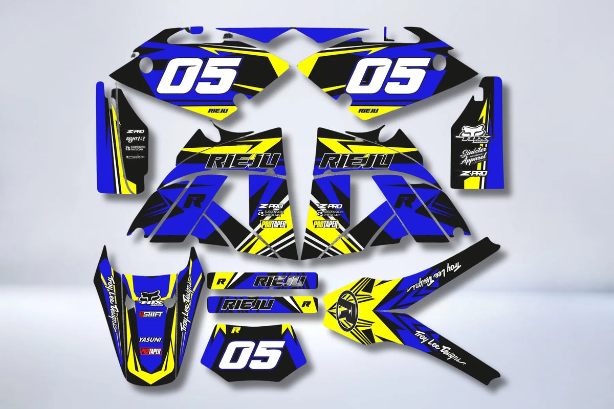 RIEJU SMX / MRX Deco Kit - BLUE YELLOW