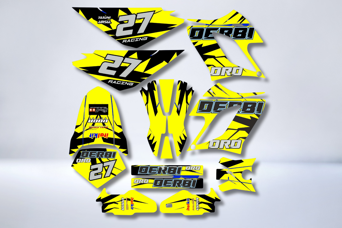 DERBI DRD RACING 2004-2009 Deco Kit - YELLOW