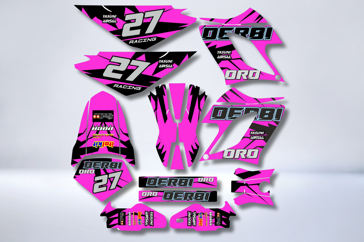 DERBI DRD RACING 2004-2009 Deco Kit - PINK