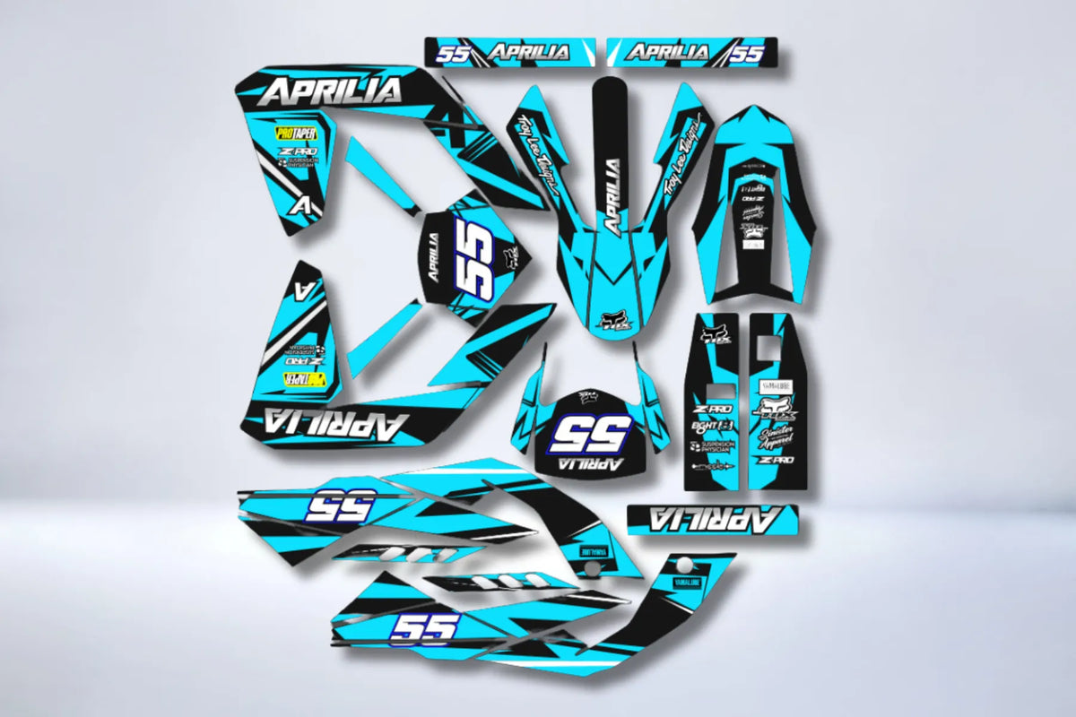 Kit Déco Aprilia SX 50 2006-2017 - TURQUOISE