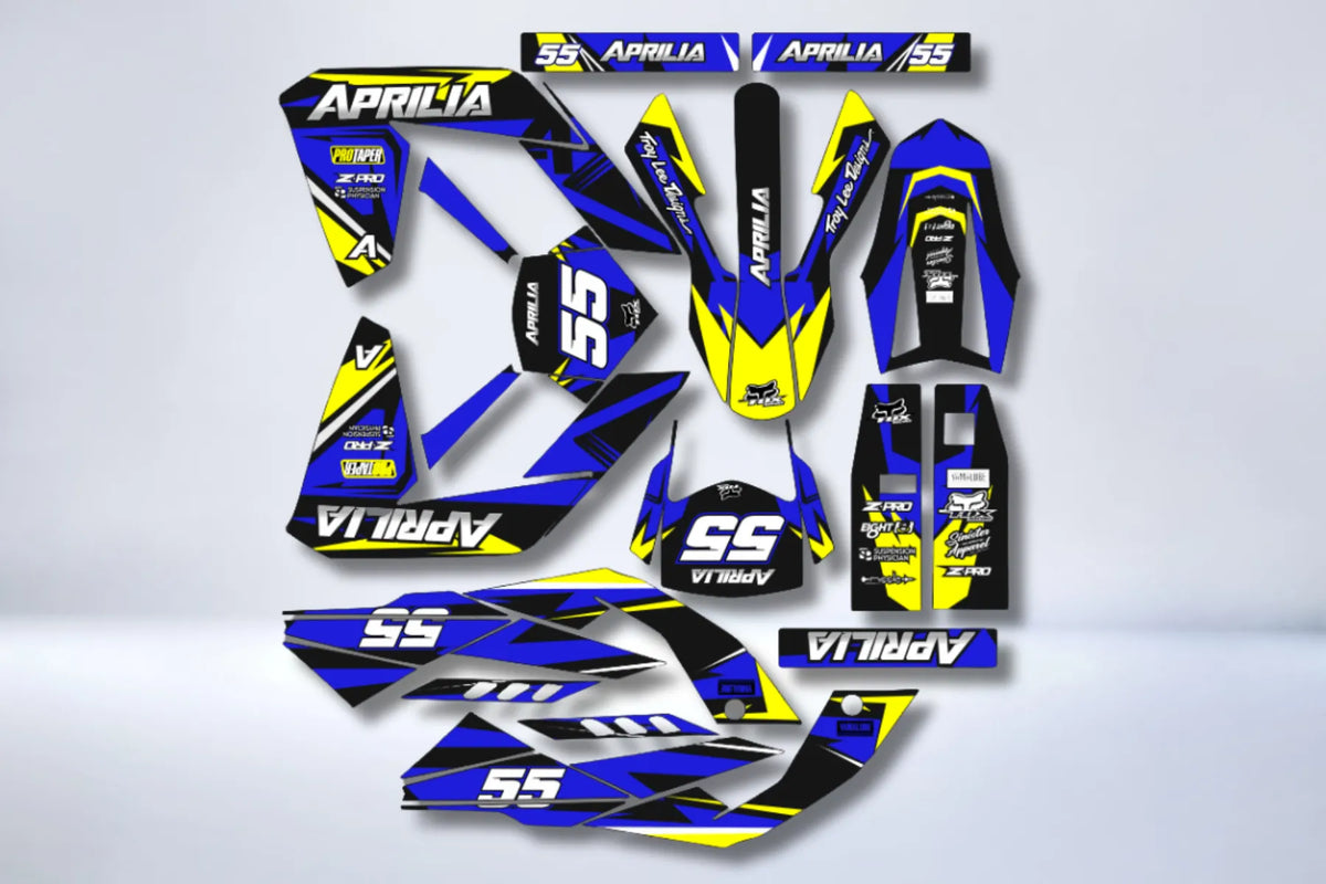 Kit Déco Aprilia SX 50 2006-2017 - BLUE YELLOW