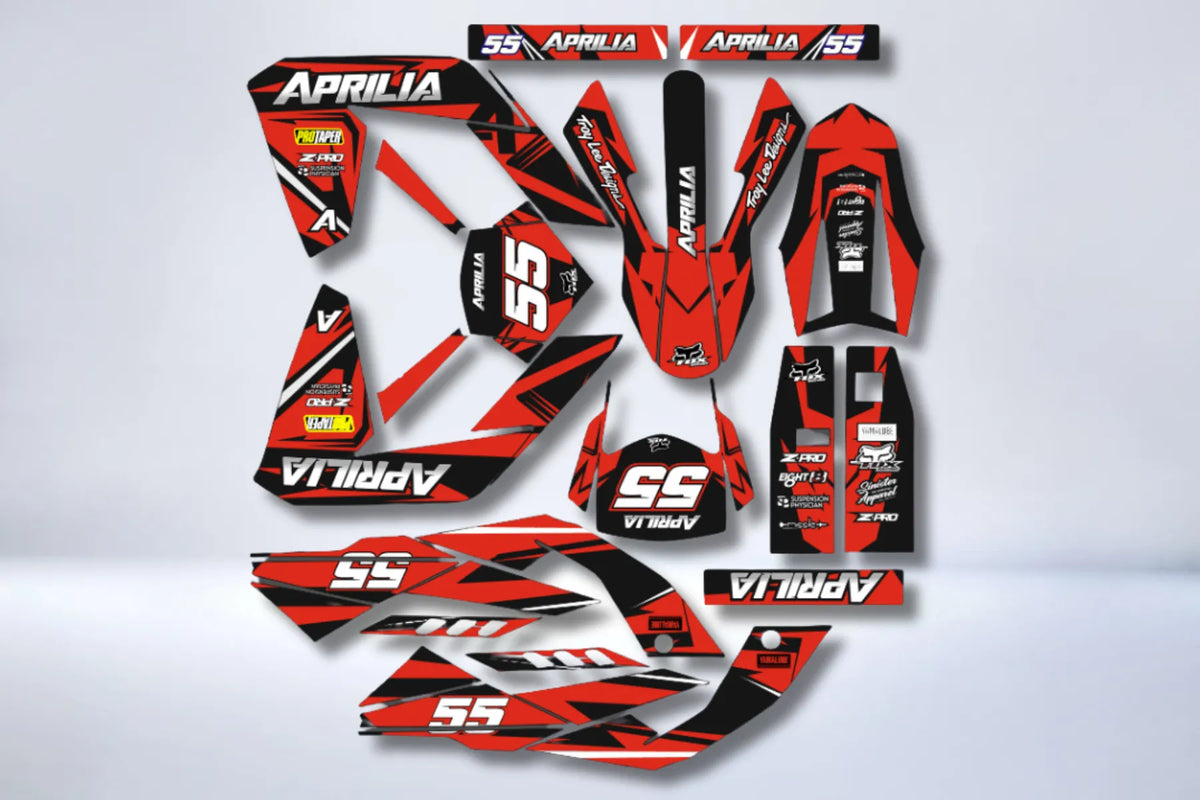 kit grafiche Aprilia SX 50 2006-2017 - RED