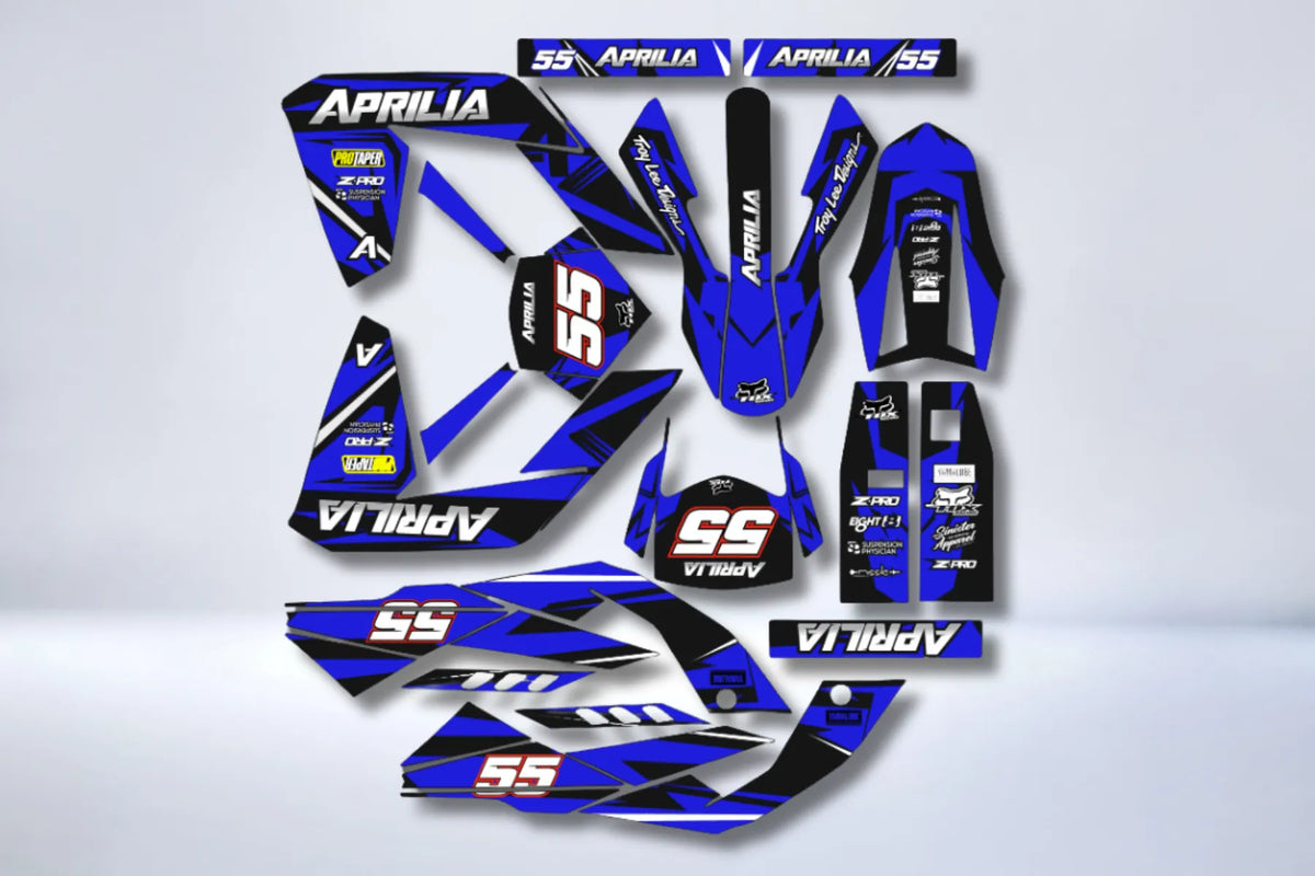 Dekor-Kit Aprilia SX 50 2006-2017 - BLAU