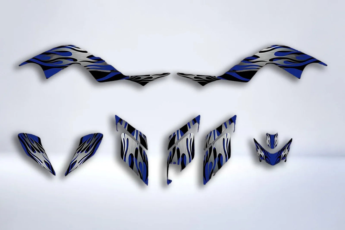 kit gráfico Yamaha YFM 700 RAPTOR 2006-2012 - CHAMAS