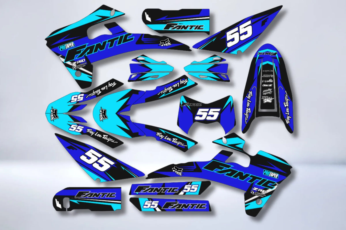 Fantic 50/125 XM / XE 2017-2022 graphics kit - BLUE