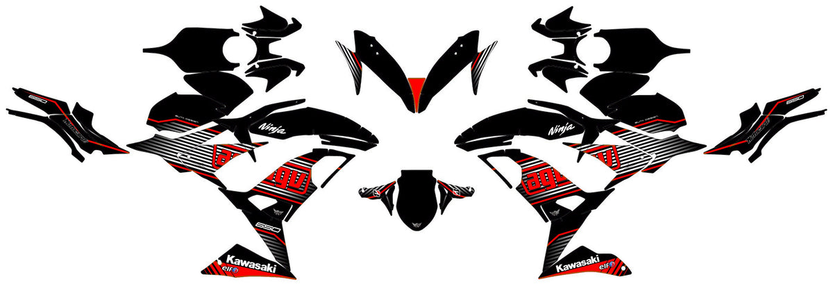 Graphics kit KAWASAKI NINJA 650 2017-2019 - CRYVEX
