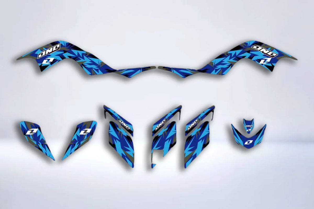 Kit déco Yamaha YFM 700 RAPTOR 2006-2012 - URBAN BLUE