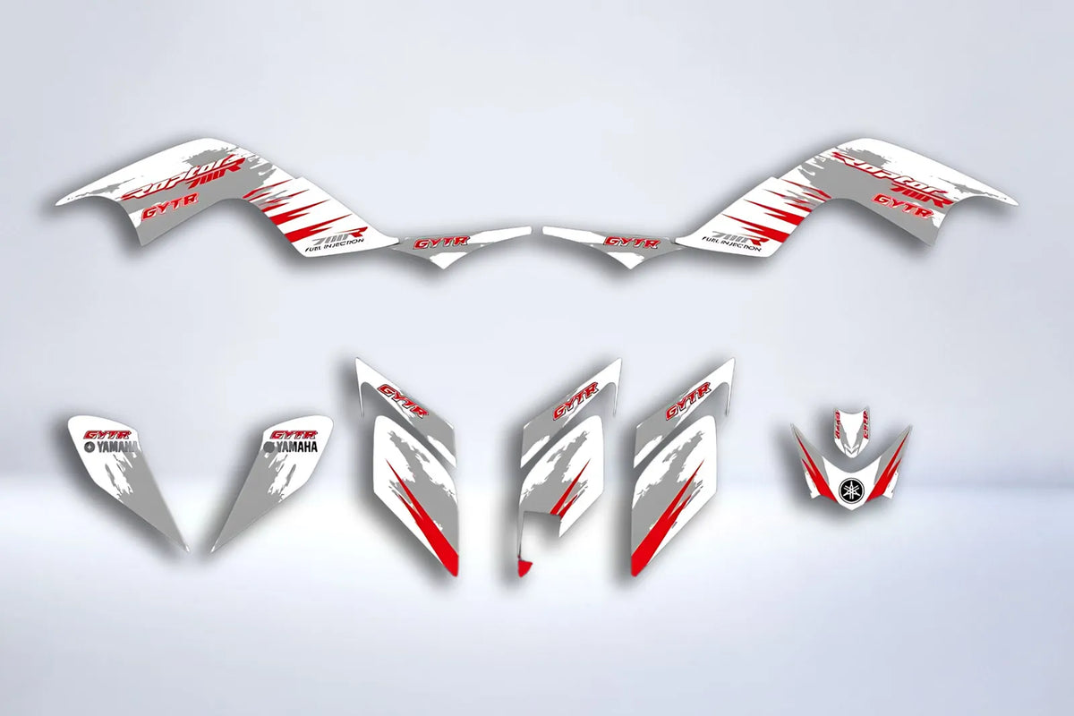 Kit déco Yamaha YFM 700 RAPTOR 2006-2012 - WHITE
