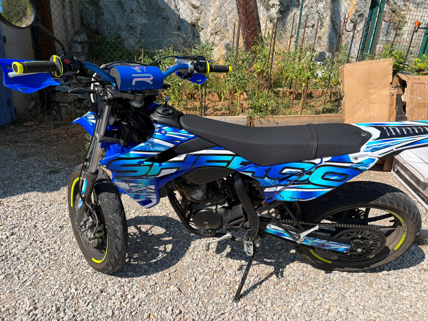 Sherco SE-R / SM-R 50cc graphics kit - BLUE THUNDER