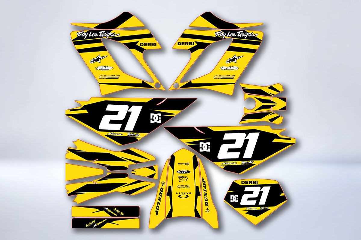 Kit Déco DERBI DRD RACING 2004-2009 (Fluo en option)