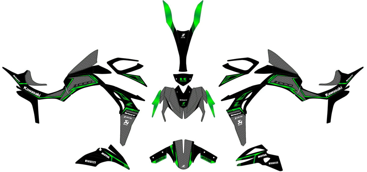 Kit Déco KAWASAKI Z1000 2014-2023 - ZENYRA