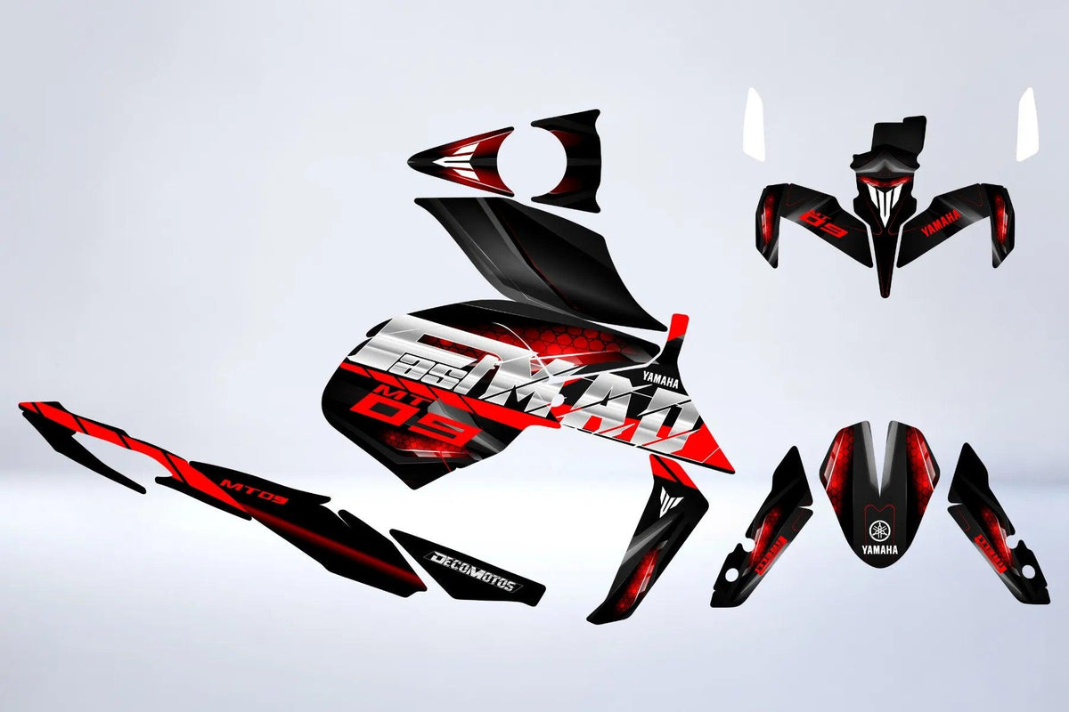 Kit Déco Yamaha MT 125 / MT 03 / MT 07 / MT 09 / MT 10 Semi-Personnalisé - FASTMAD