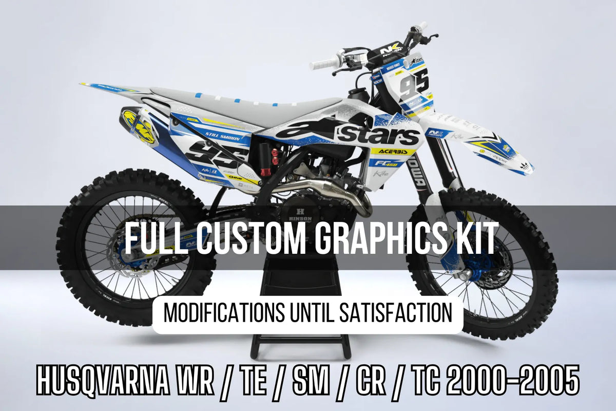 HUSQVARNA WR / TE / SM / CR / TC 2000-2005 100% custom graphics kit