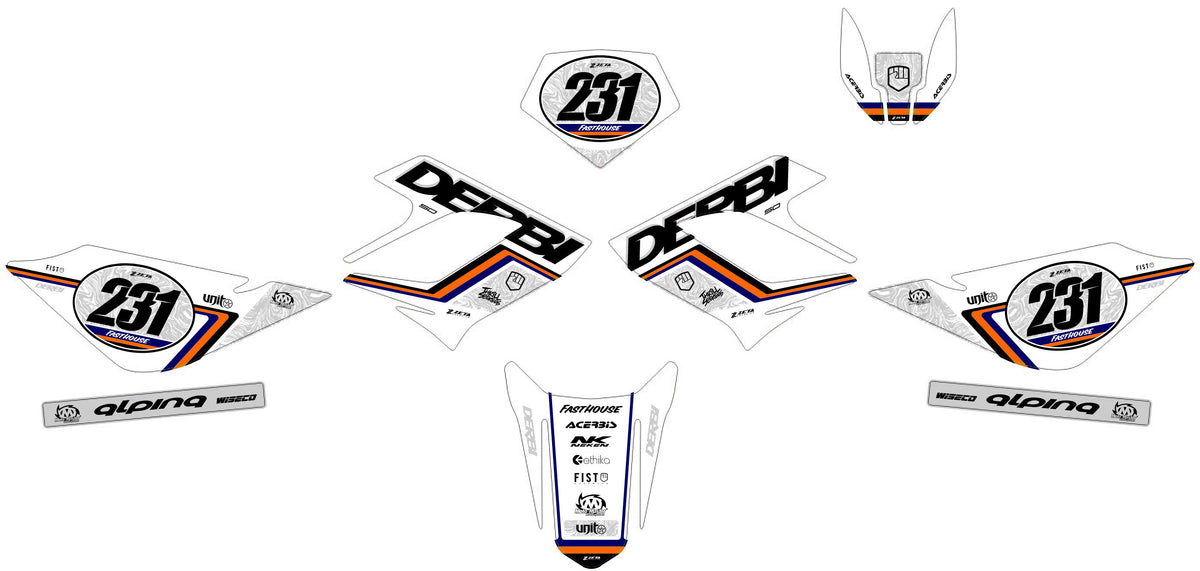 DERBI DRD RACING 2004-2009 graphics kit - ASTRAL