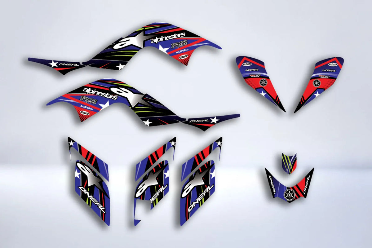 kit grafiche Yamaha YFM 700 RAPTOR 2006-2012 - ALPINESTAR