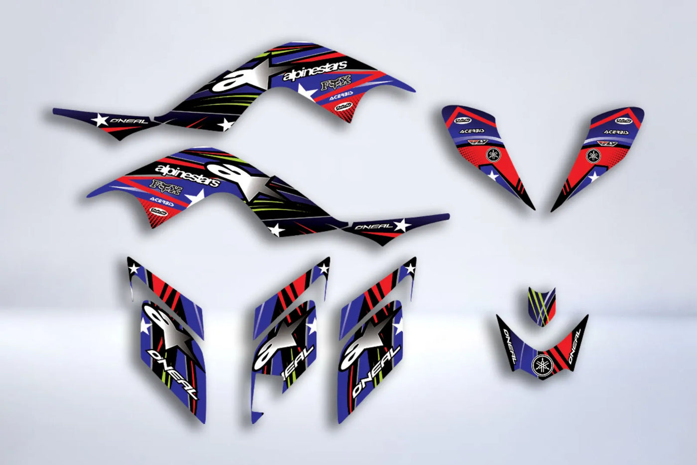 kit grafiche Yamaha YFM 700 RAPTOR 2006-2012 - ALPINESTAR