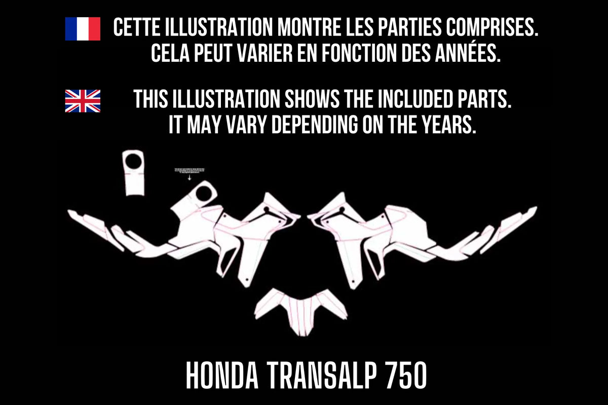 Kit Déco HONDA TRANSALP 750 100% personnalisé