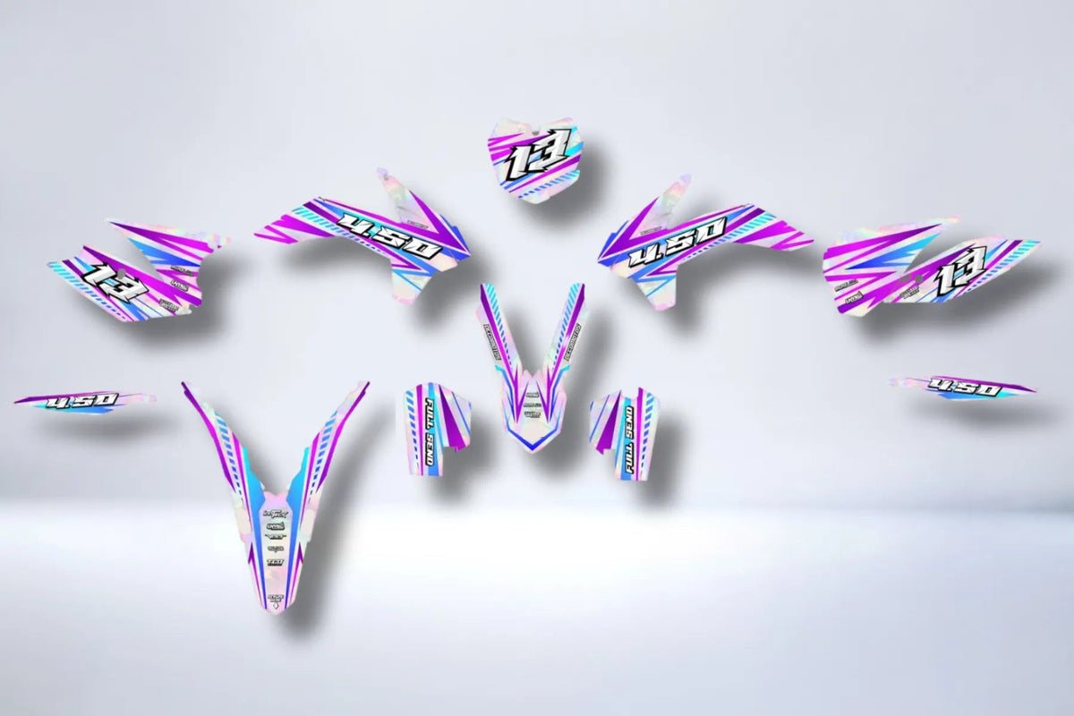 KTM EXC EXC-F SX SX-F 2013-2016 graphics kit - RAINBOW (holographic optional)