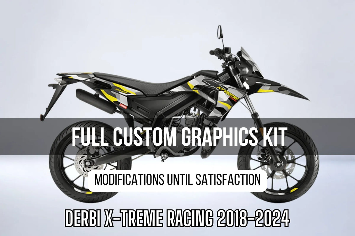 Dekorationskit DERBI X-TREME / RACING 2018-2024 100% personalisiert
