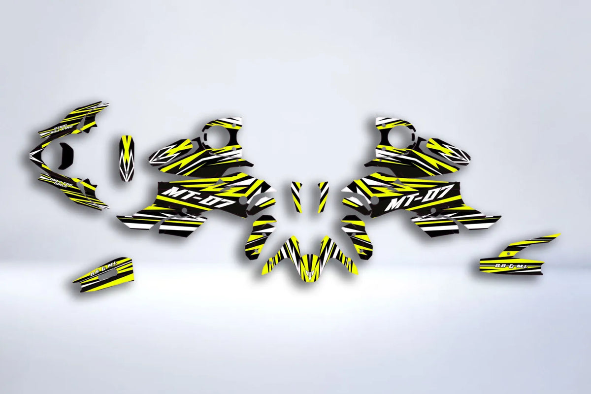 Kit Déco Yamaha MT 07 2021-2024 - YELLOW