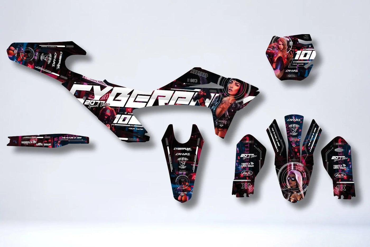 Cyborg - Kit déco YAMAHA YZ/YZF/WR/WRF/TTR/DTR/DTX/XT660