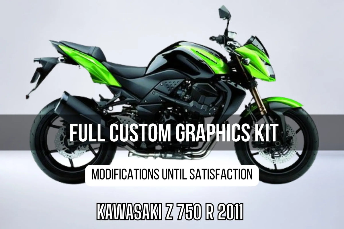 Kit gráfico KAWASAKI Z 750 R 2011 100% personalizado