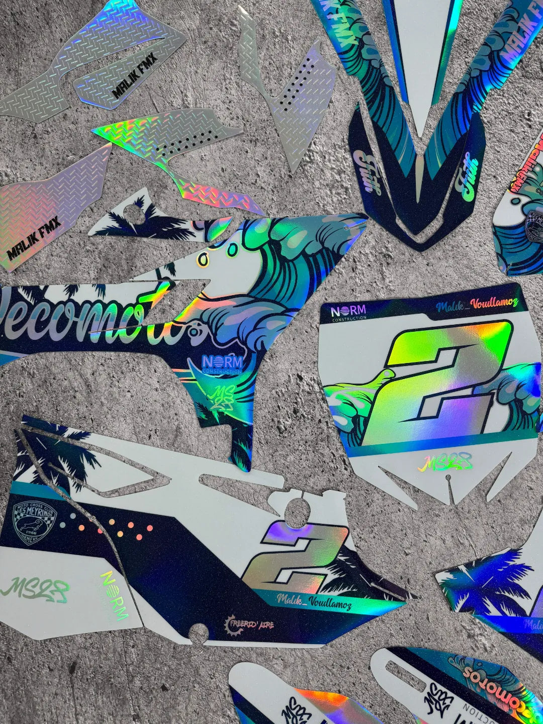 graphics kit YAMAHA YZ 125 250 R-TECH REVOLUTION 2002-2021 - Filth