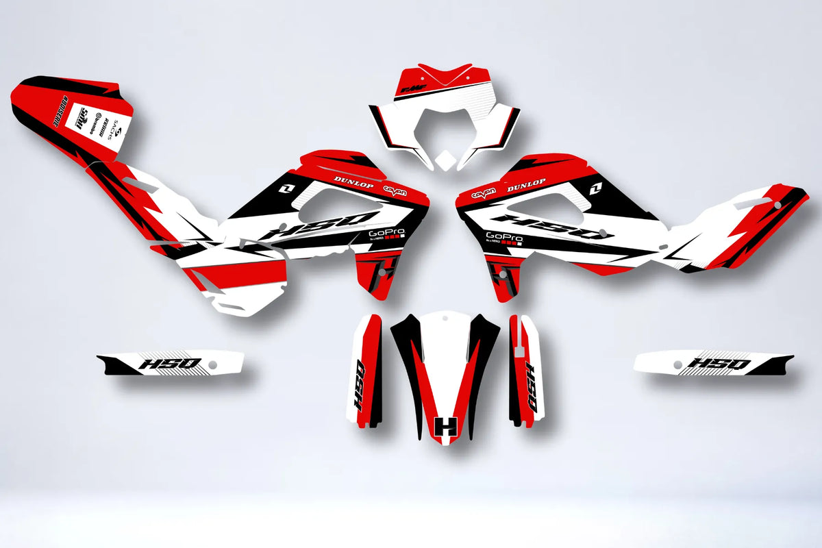 kit gráfico HUSQVARNA 610 SM / 630 SMR 2005-2010 - AZURYON RED