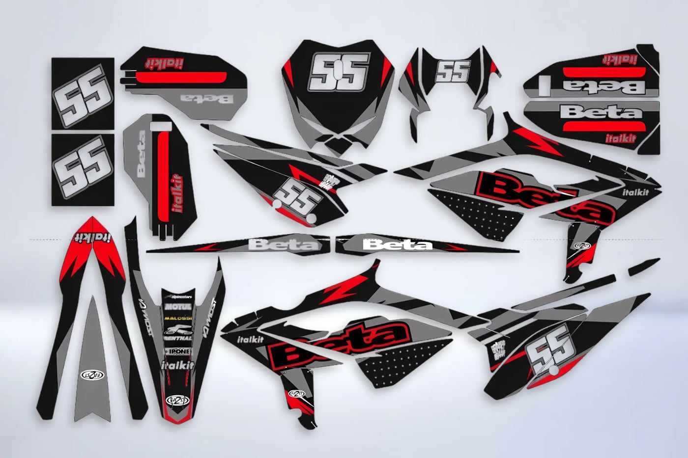 Beta 50 RR 2021-2025 Deco Kit - NEON