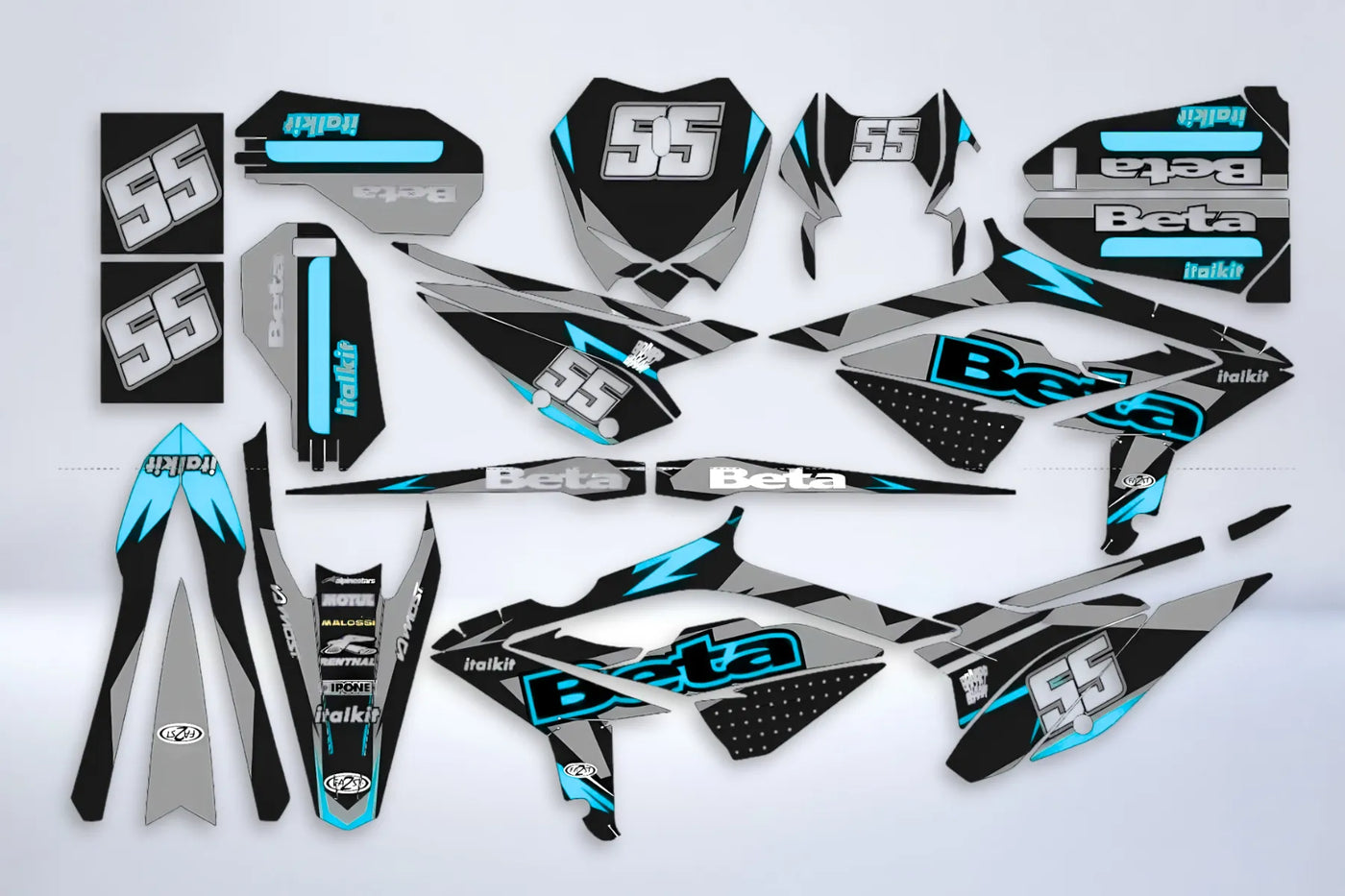 Beta 50 RR 2021-2025 Deco Kit - NEON