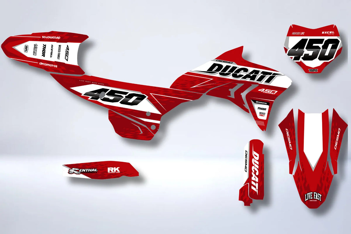 kit grafiche Ducati Desmo 450 MX - Lunaris