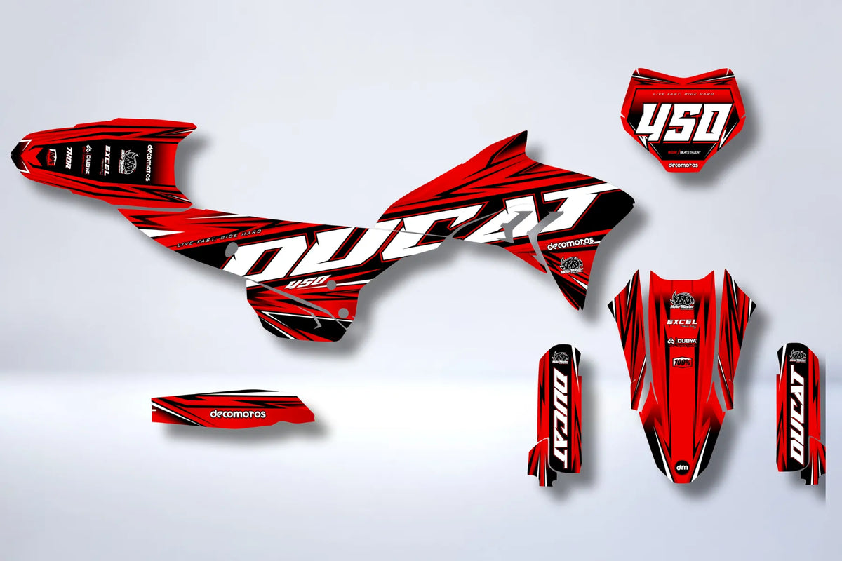 Ducati Desmo 450 MX graphics kit - Aureon