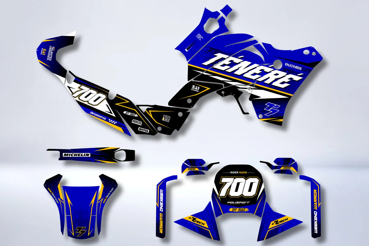 YAMAHA 700 TENERE graphics kit - COURSE